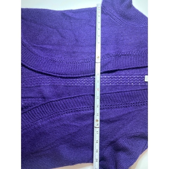 Chicos Acrylic Blend Open Front Cardigan - Picture 7 of 8